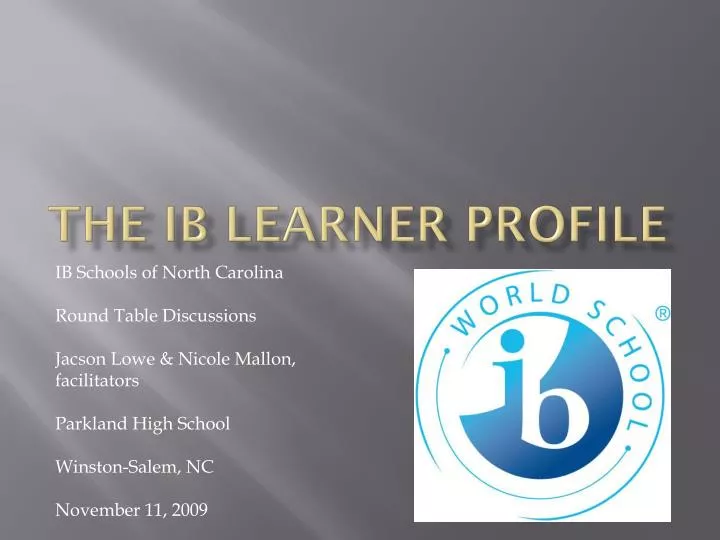 the ib learner profile