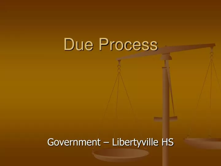 due process