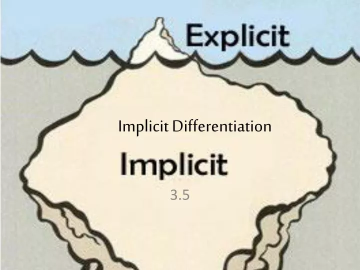 implicit differentiation