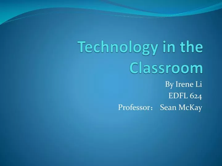 technology in the classroom