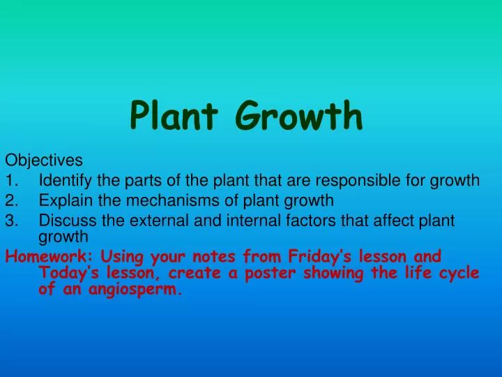 plant growth