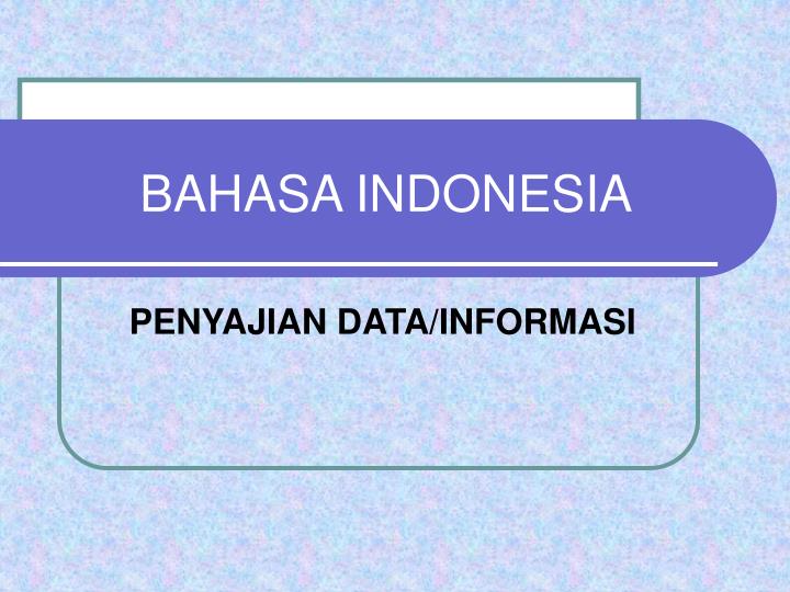 bahasa indonesia