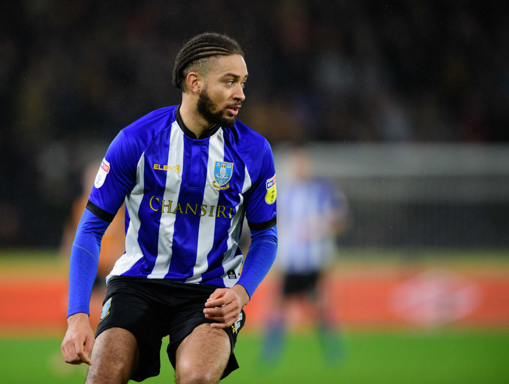 Sheffield Wednesday's Michael Hector during the Sky Bet Championship match between Hull City and Sheffield Wednesday at KCOM Stadium on January 12,...