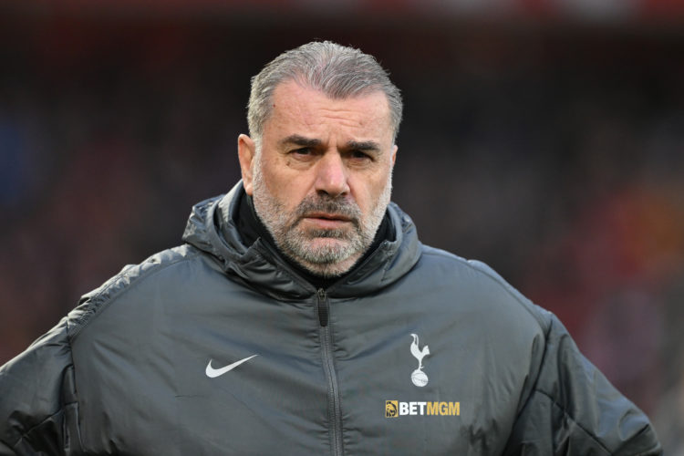 Ange Postecoglou manages Tottenham Hotspur during the Premier League match between Nottingham Forest and Tottenham Hotspur at the City Ground in No...