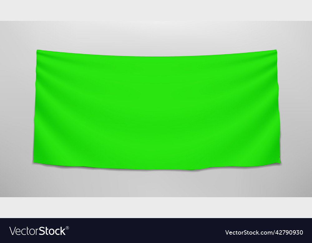 Green chroma key photo studio banner background Vector Image