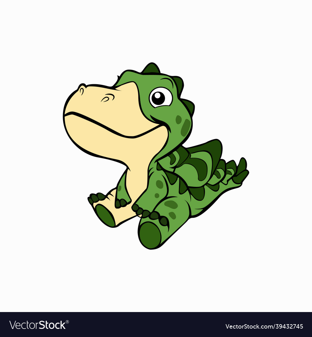 Cute little crocodile animal