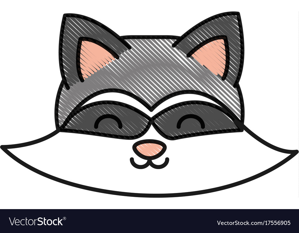 Cute raccoon icon Royalty Free Vector Image - VectorStock