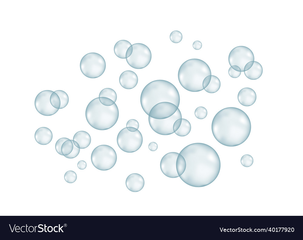 Soap Bubbles White Background