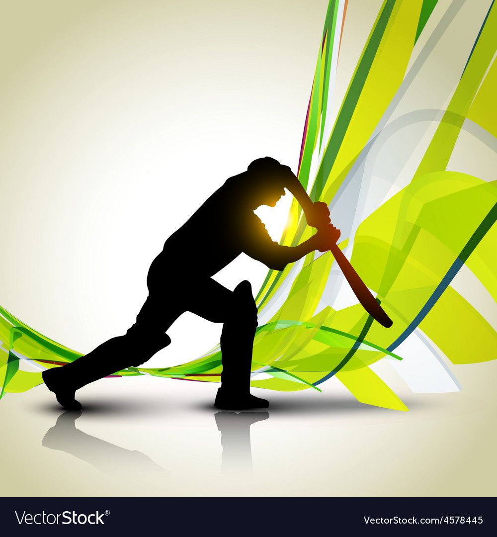 Cricket background Royalty Free Vector Image - VectorStock