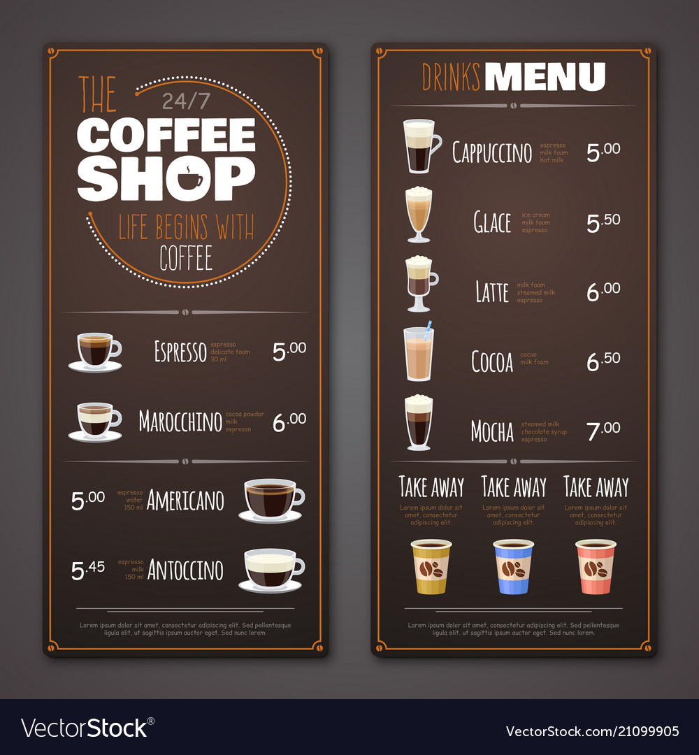 Streamlined Coffee Menu Design Template By Musthaveme - vrogue.co