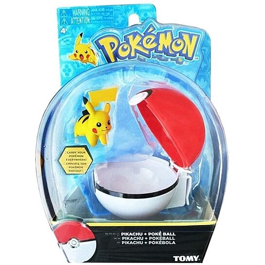 Buy Pokemon Clip n Carry Pokeball Pikachu & Great Ball Portable Figure ...