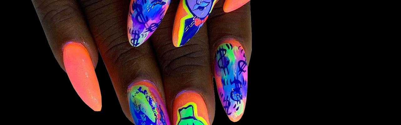 How to make glow in the dark nails.