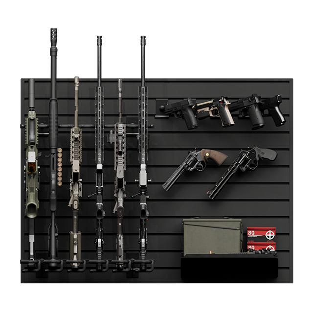 Gun Wall Bundle (6 rifles and 6 pistols) - Black - HD90