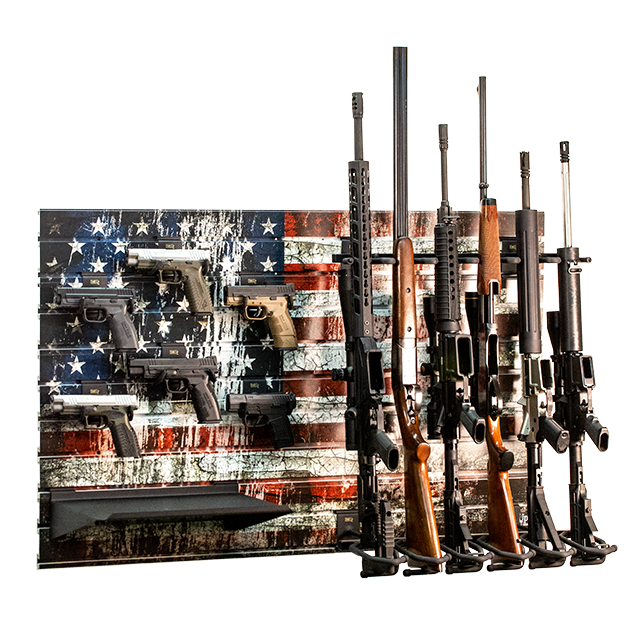 American Flag Gun Wall Bundle - HD93-F