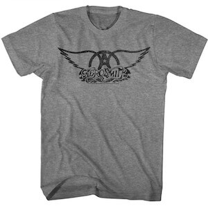 Aerosmith Black Logo T-Shirt