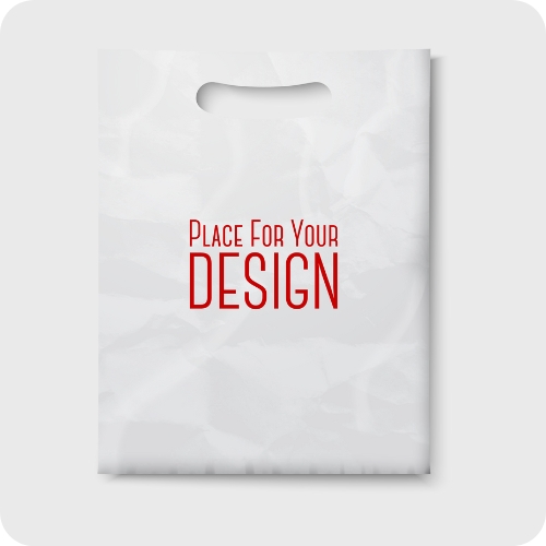 plastic die cut handle bag