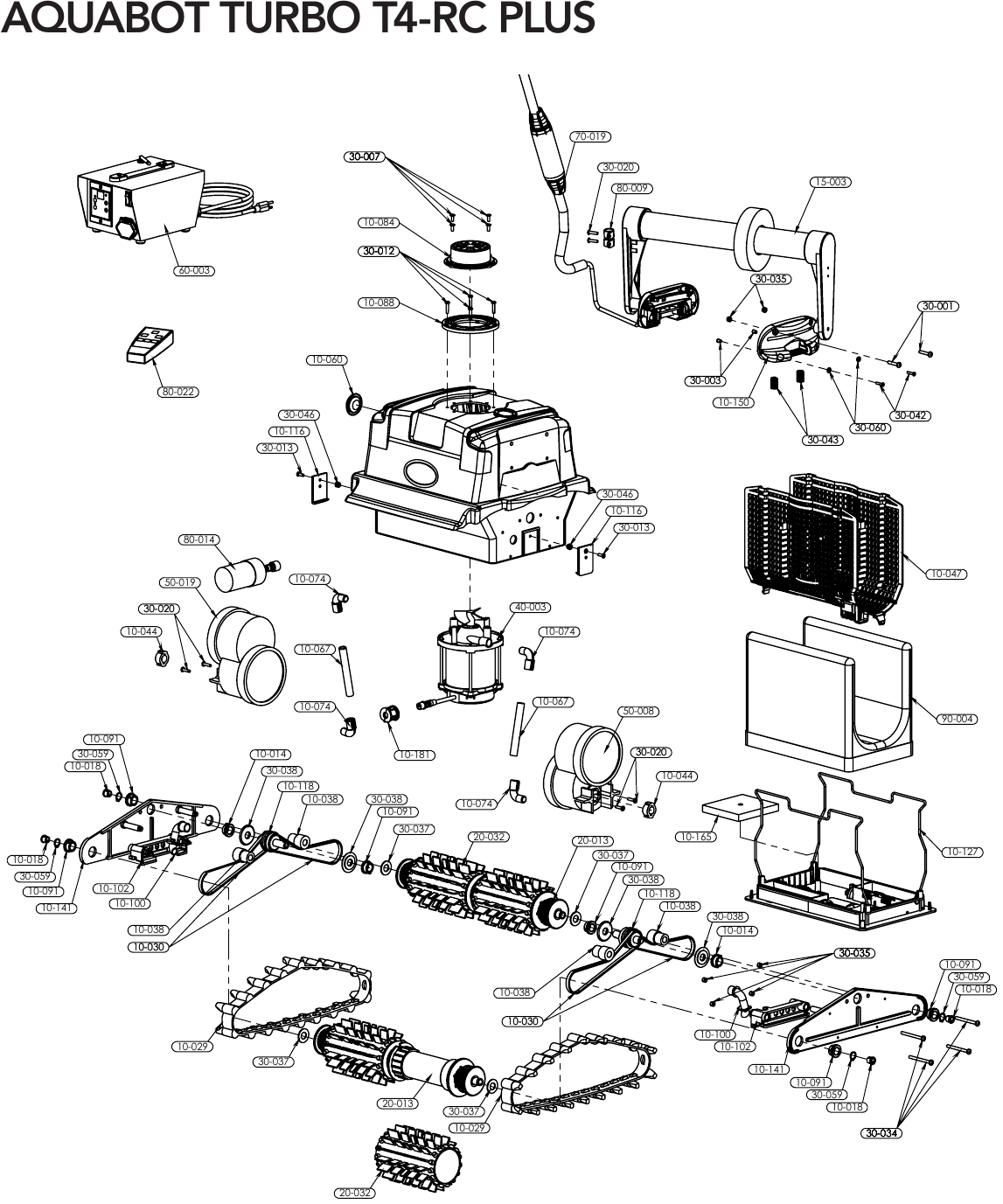 Aquabot Turbo T4 RC Parts