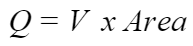 air flow mathematical formula