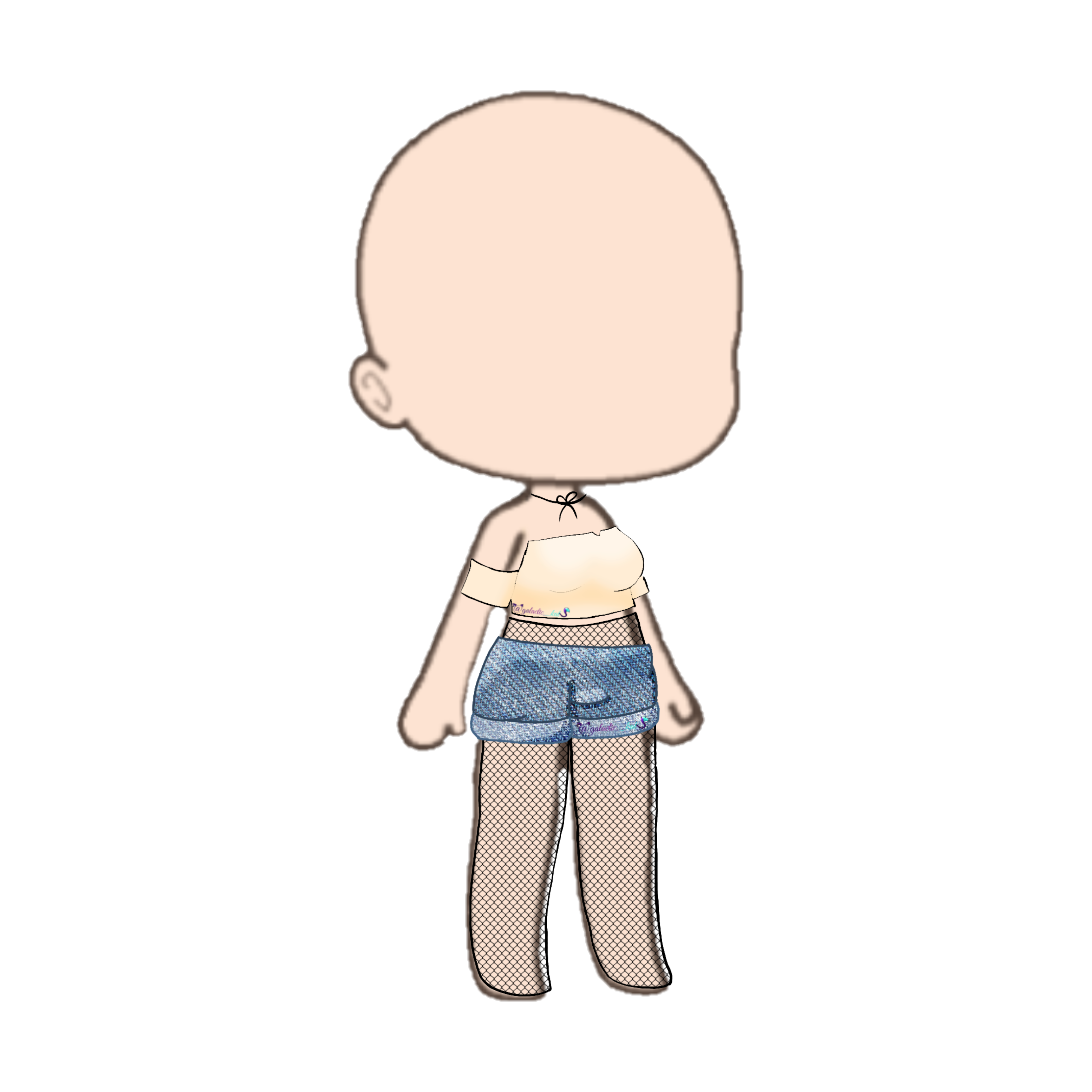 Gacha Club Body Template