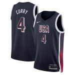 Color Bleu du produit Maillot Nike Team USA Limited Road Stephen Curry