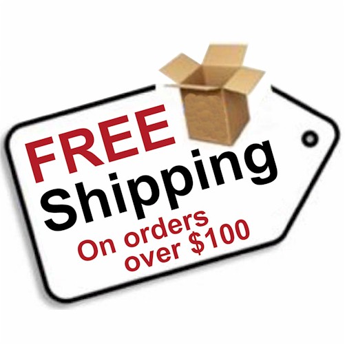 Free shipping on orders over $100!!