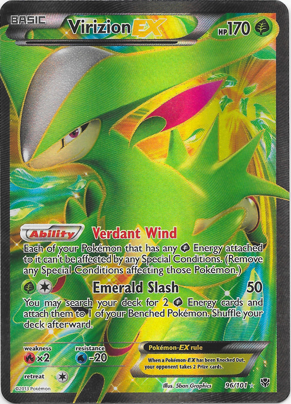 Virizion-EX (Plasma Blast 9) - Bulbapedia, the community-driven Pokémon ...