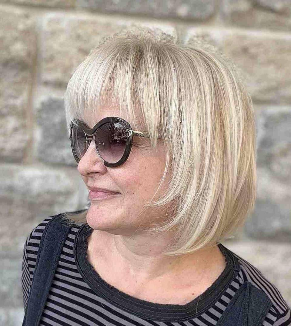 37 Best Medium Length Hairstyles For Women Over 70 | Fabbon