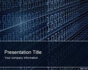 Technology Binary PowerPoint Template