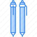 ballpoint, pen, tool, writing tool, education icon