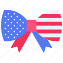 july, independence, ceremony, celebrate, america, bow, ribbon