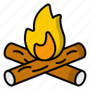 fireplace, chimney, campfire, bonfire, warm, flame, firelamp