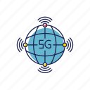 5g, availability, color, coverage, global, network, worldwide