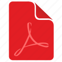 acrobat, adobe, file, pdf, red, api