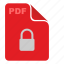 document, file, lock, pdf, red, security, api