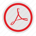 acrobat, adobe, red, round, sign, api