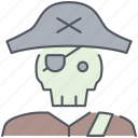 dead, pirate, death, halloween, horror, skeleton, skull