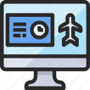 airport, booking, online, plane, travel