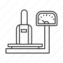 bag, baggage, luggage, measurement, scale, weighing, weight