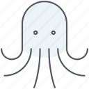 squid, nautical, ocean, octopus, sea, seafood, underwater