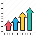 analytic, growth, sheet, graph, chart