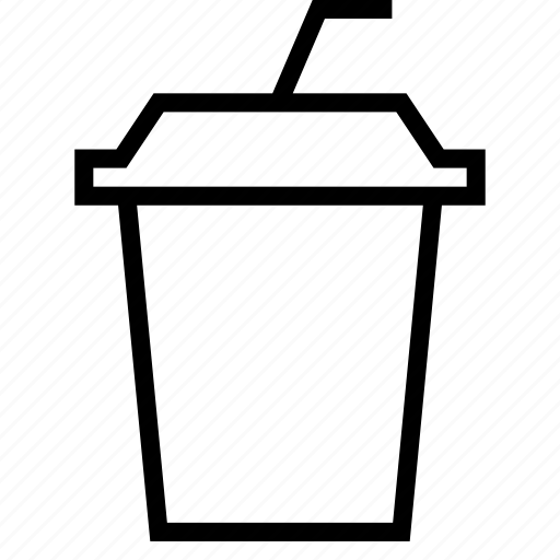 Coffee, cup, drink, juice, paper, straw, takeaway icon - Download on Iconfinder