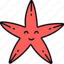 sea, starfish, animal, star