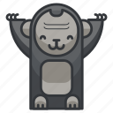 gorilla, animal, animals, ape, monkey, zoo