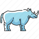 animal, rhino, rhinoceros, rhinoceros icon