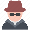 hat, detective, hacker, thief, white hat