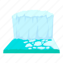 antarctica, arctic, cartoon, cold, ice, iceberg, mountain