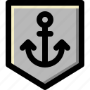 anchor, marine, military, navy, ocean, sea, ship