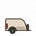 trailer, caravan, transport, travel, vehicle