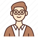 avatar, glasses, user, profile, man, male