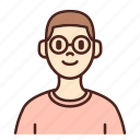 avatar, glasses, user, profile, man, male